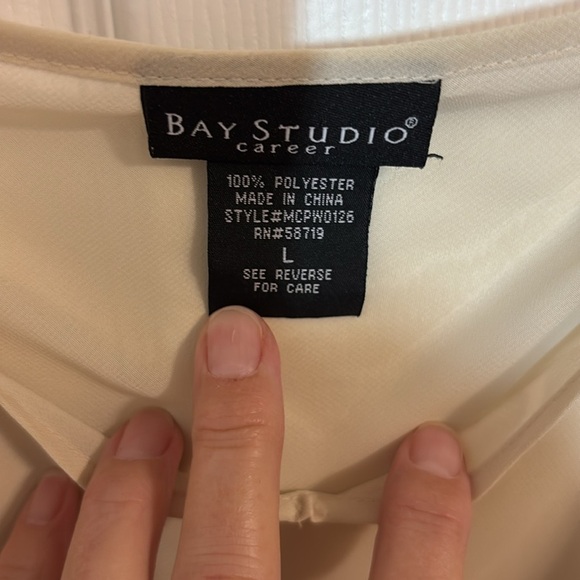 Bay Studio  Sheer Cream Cami, Large - Picture 3 of 5